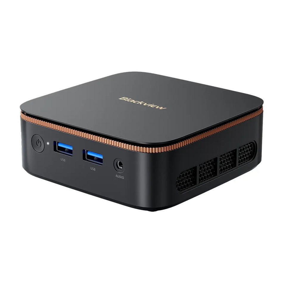 Blackview Mini Pc Intel N150 8 Gb Ddr4 256 Gb M.2 Ssd 2280 4 K Dual Display Win 11 Pro Black