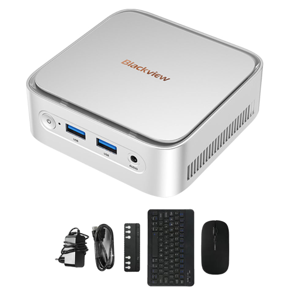 BLACKVIEW MINI PC SET 4-CORE AMD RYZEN 5 3500U (16GB+512GB) WIN11 PRO SILVER