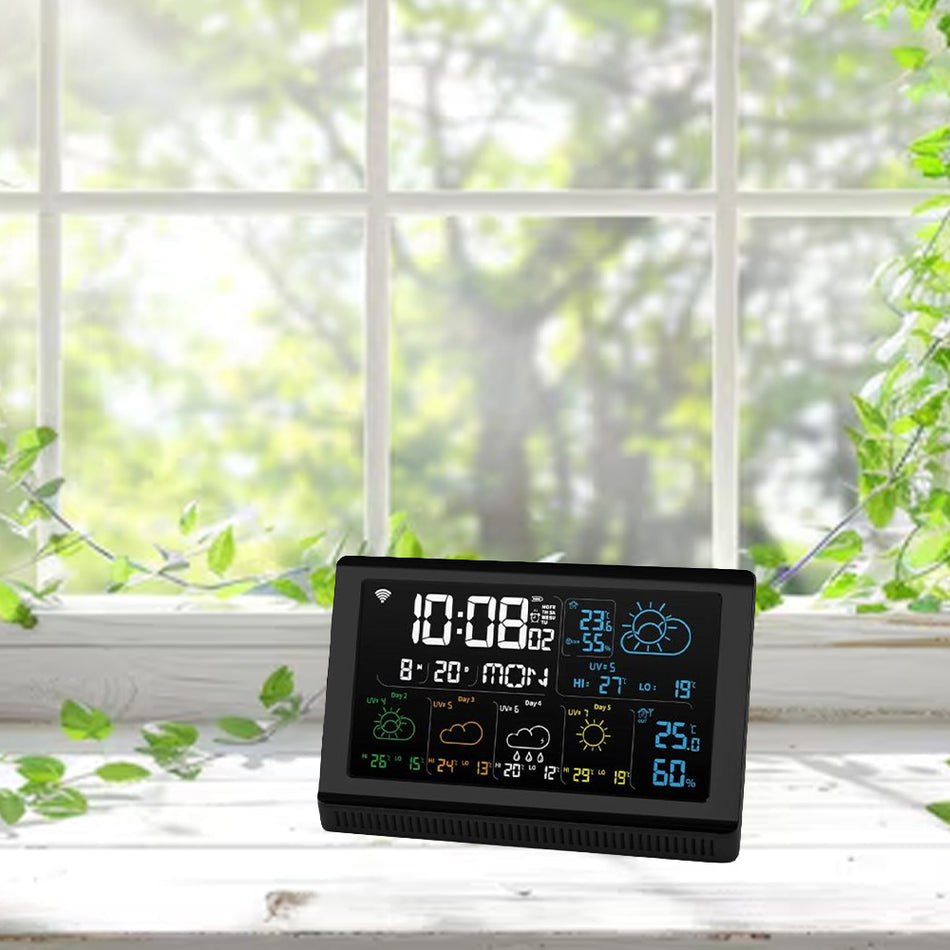 Manta Windy Smart Wetterstation mit Tuya Schwarz