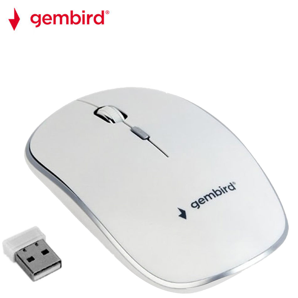 Gembird Wireless Optical Mouse White
