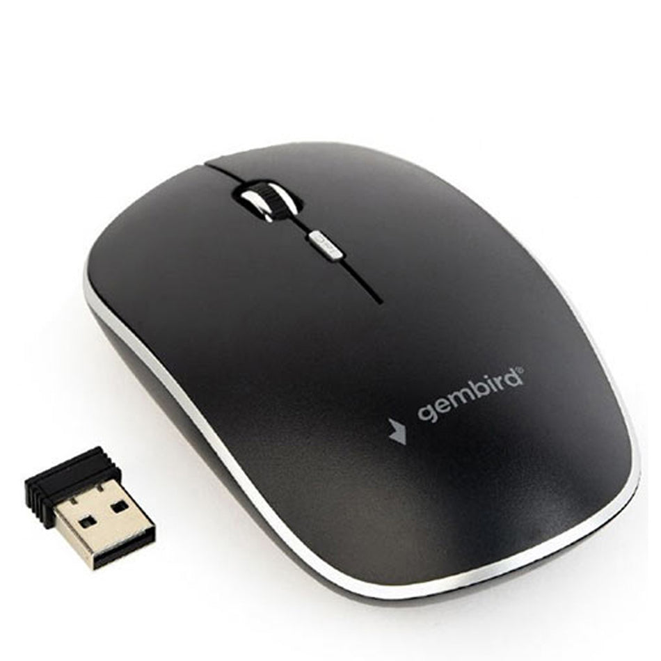 Gembird Silent Wireless Optical Mouse Black