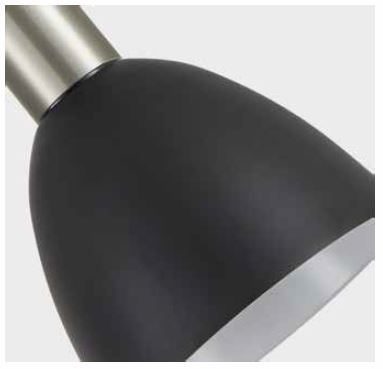 SE21-NM-4-3NM-MS2 ADEPT TUBE Nickel Matt Pendant Black Metal Shade+