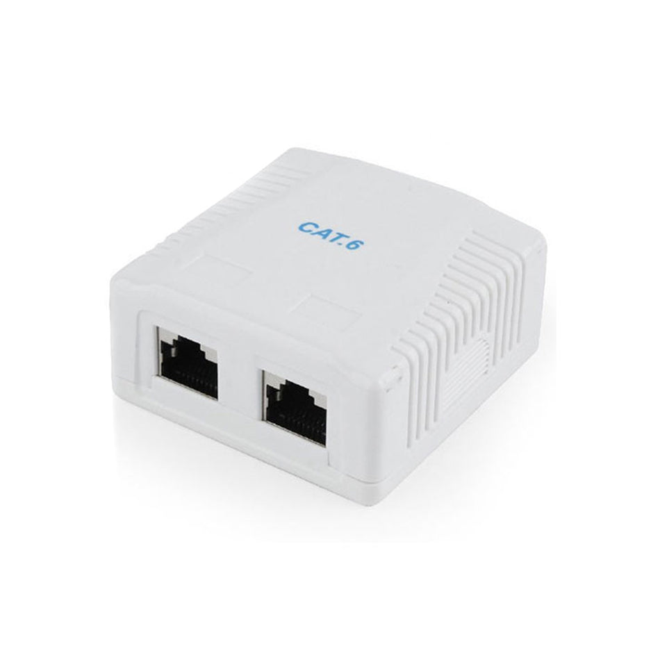 Cablexpert Cat6 Ftp 2 Port Surface Mount Box