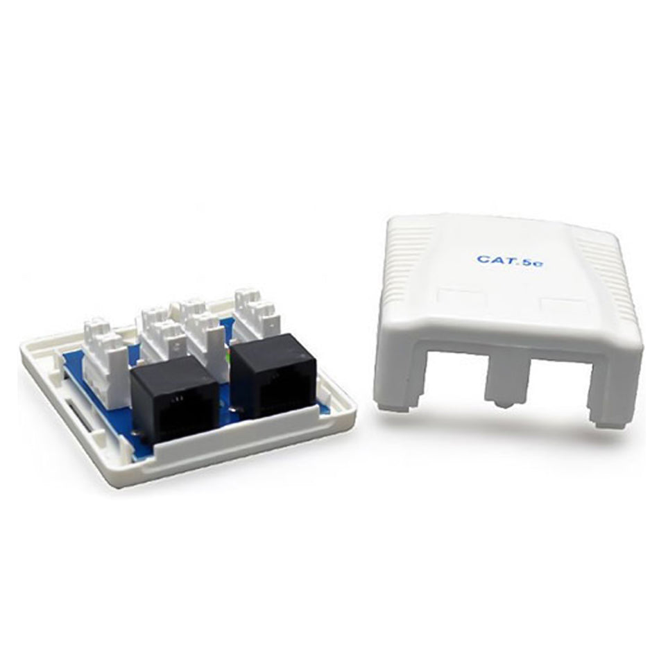 Cablexpert Cat5 E Utp 2 Port Surface Mount Box