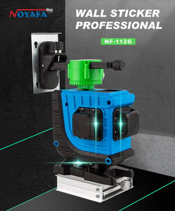 NOYAFA γραμμικό αλφάδι laser NF-112G, με πράσινη δέσμη 12 ακτίνων 3D