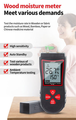 NOYAFA ψηφιακός μετρητής υγρασίας ξύλου NF-568