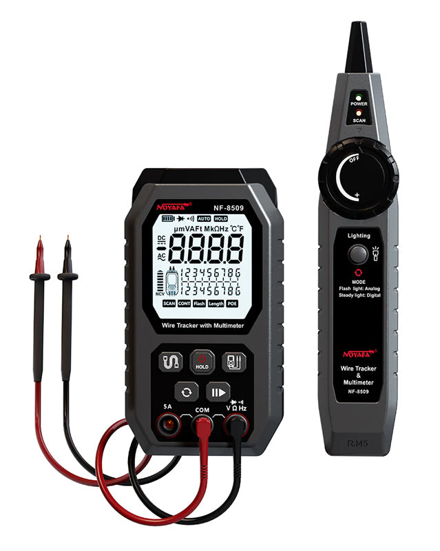 NOYAFA ψηφιακό πολύμετρο & ανιχνευτής καλωδίων NF-8509, NCV