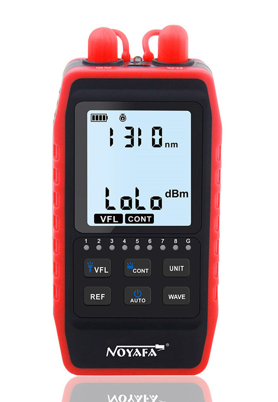NOYAFA tester καλωδίων οπτικής ίνας NF-908L, 850-1625nm, -60~8dBm
