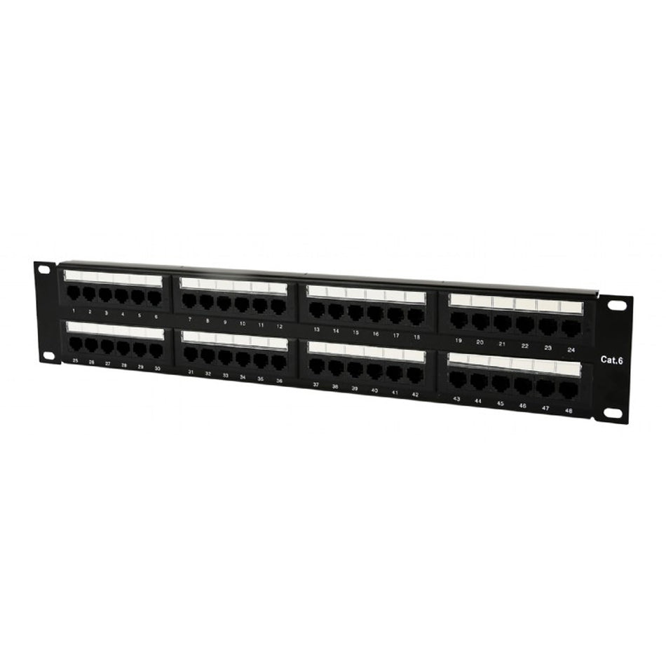 Cablexpert Cat.6 48 Port Patch Panel With Rear Cable Management