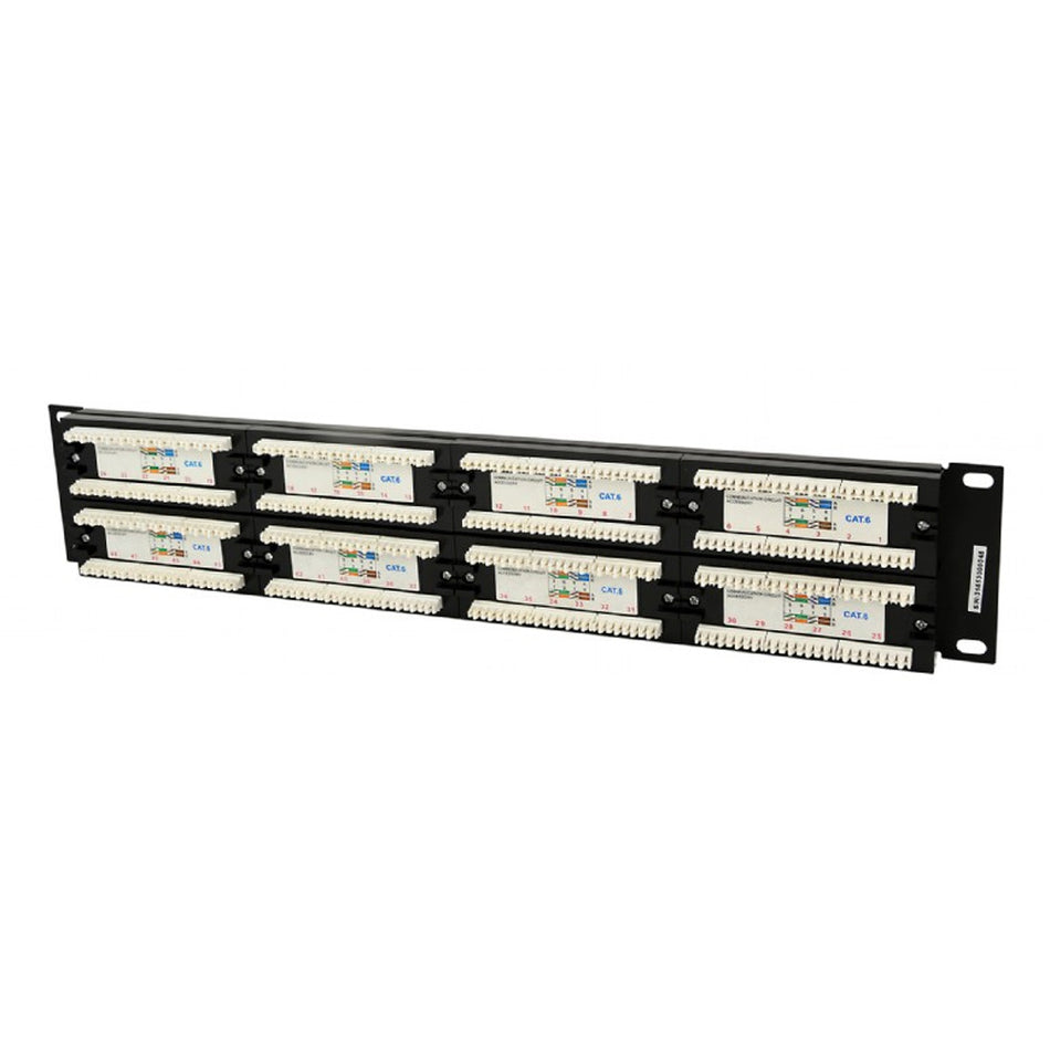 Cablexpert Cat.6 48 Port Patch Panel With Rear Cable Management