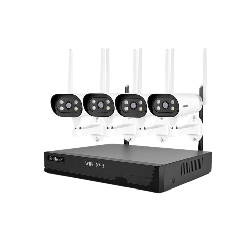 Srihome 2 Mp 8 Channel Wireless Video Recorder With 4 Ip Cameras