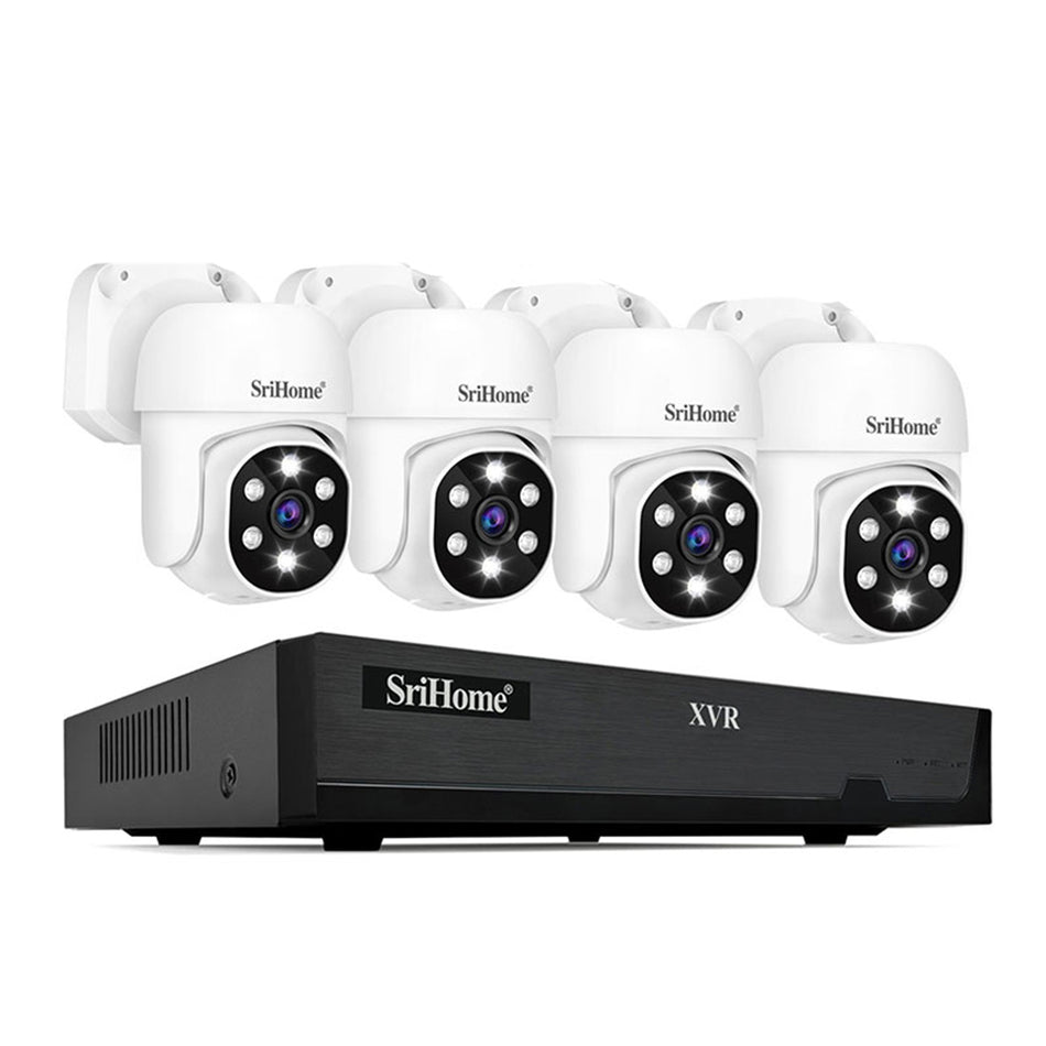 KIT XVR DE SURVEILLANCE COAXIALE 4 VOIES 5MP SRIHOME