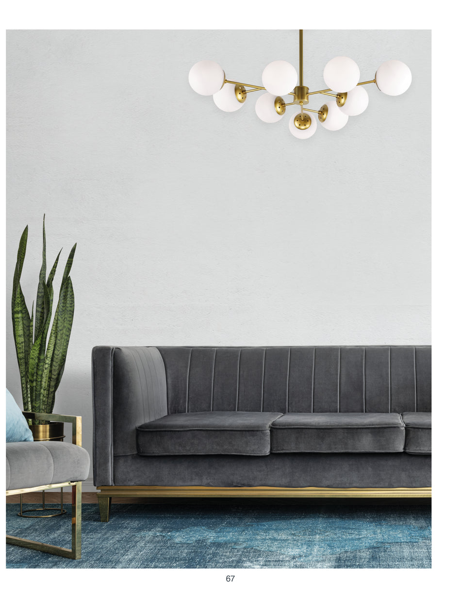 KQ S0980-9 NERVO PENDANT GOLD WITH OPAL GLASSES Β2