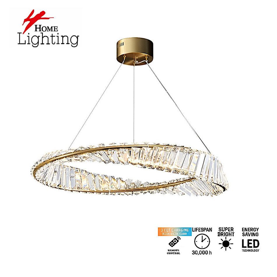 SE LED 80 OVELA  GOLD  Φ80cm 3CCT REMOTE CONTROL 2 YEARS WARRANTY