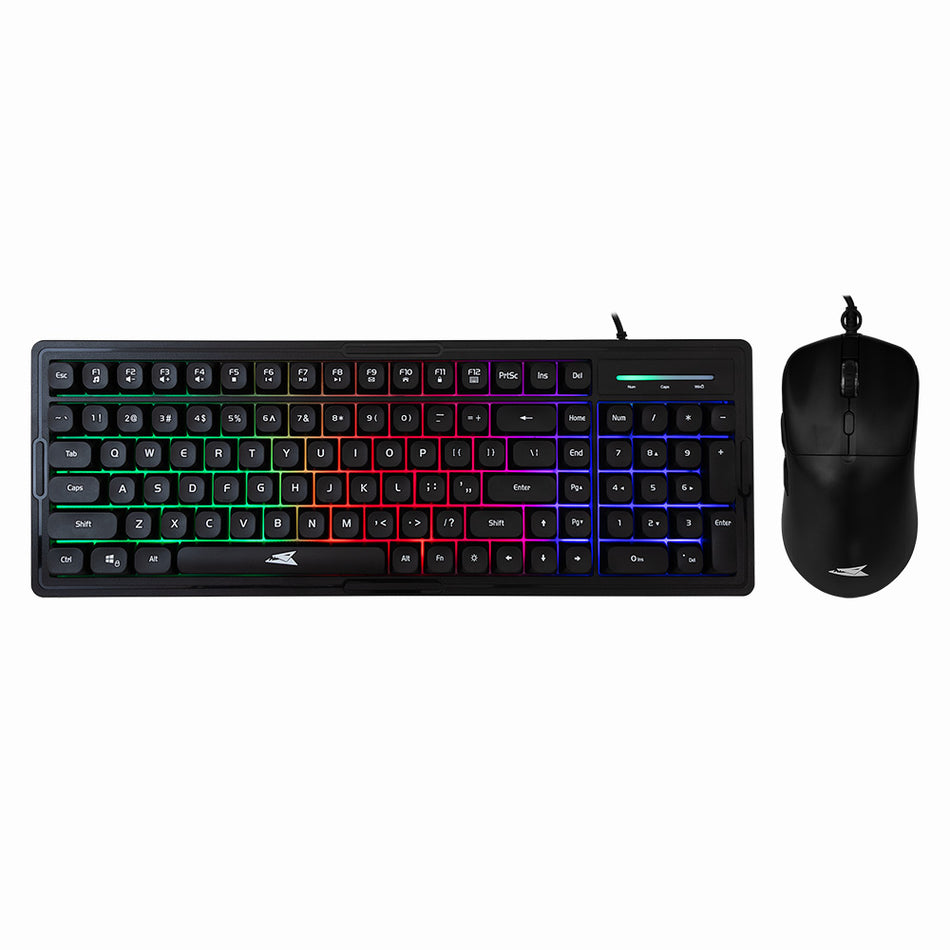 Baracuda Gaming Combo Keyboard And Mouse Bgc 012 Orca Black
