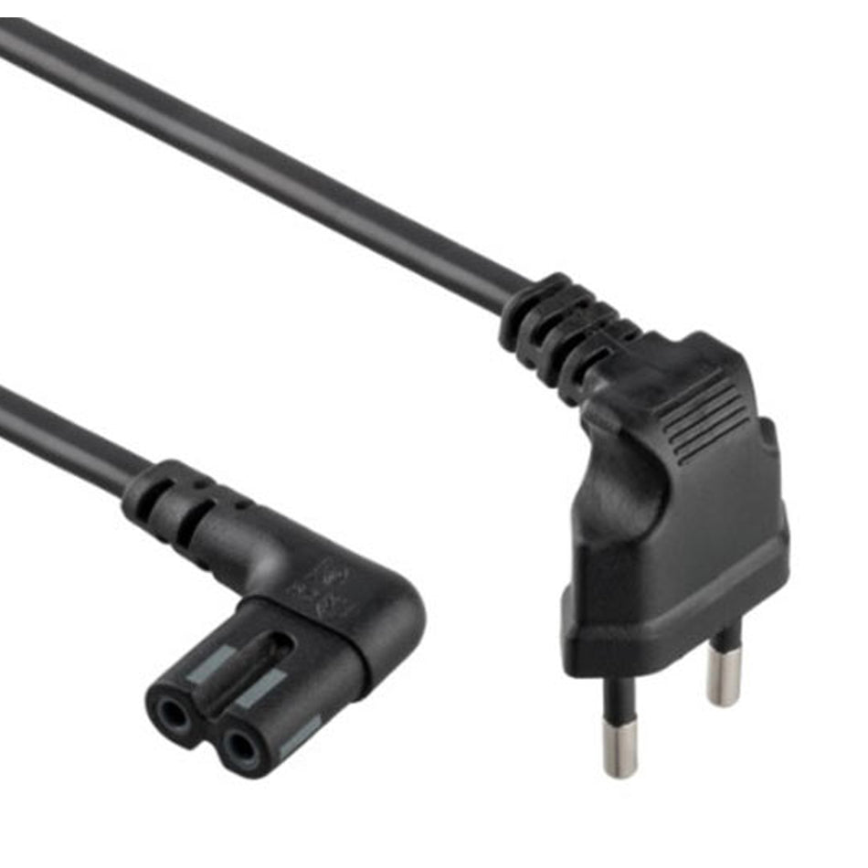 CABLEXPERT POWER CORD C7 ANGLED CONNECTORS 1M