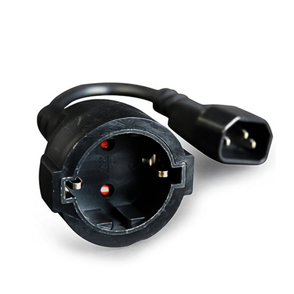 CABLEXPERT POWER ADAPTER CORD (C14 MALE TO SCHUKO FEMALE)
