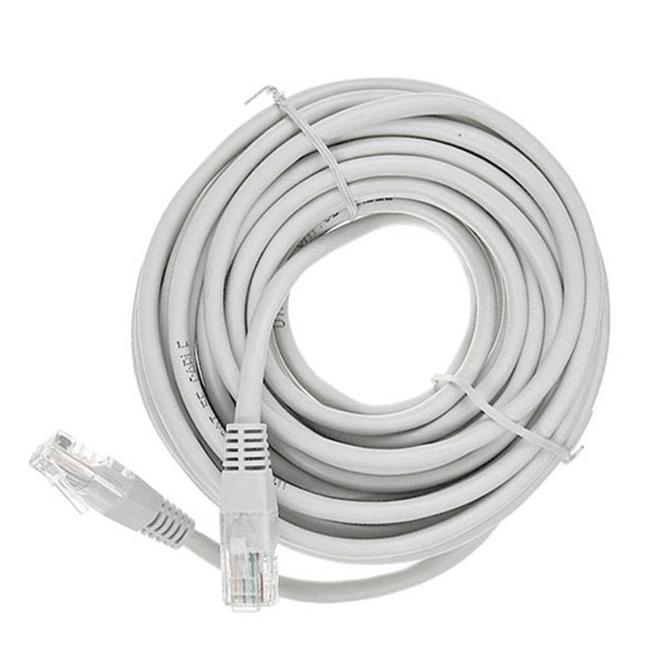 CABLEXPERT CAT5 UTP CABLE PATCH CORD MOLDED STRAIN RELIEF 50U PLUGS GREY 15M