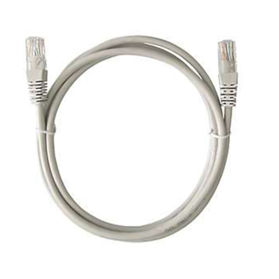 CABLEXPERT CAT5 UTP CABLE PATCH CORD MOLDED STRAIN RELIEF 50u PLUGS GREY 1M