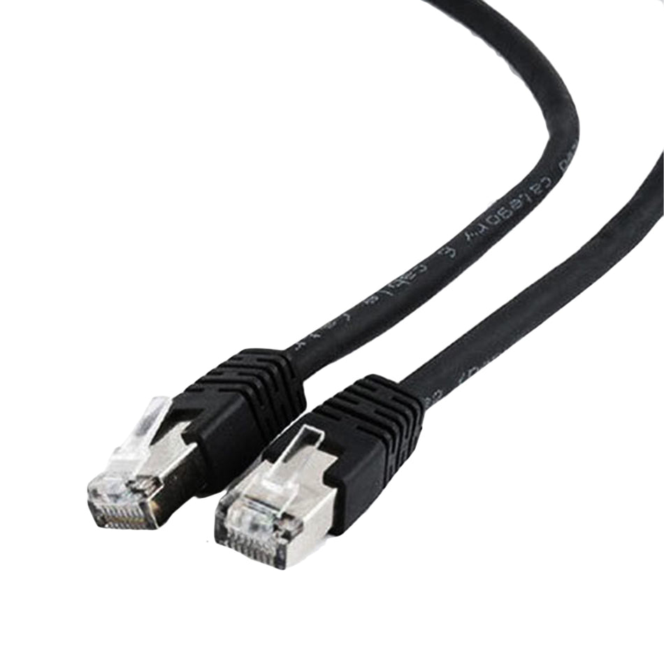 CABLEXPERT FTP CAT6 PATCH CORD BLACK SHIELDED 0,5M