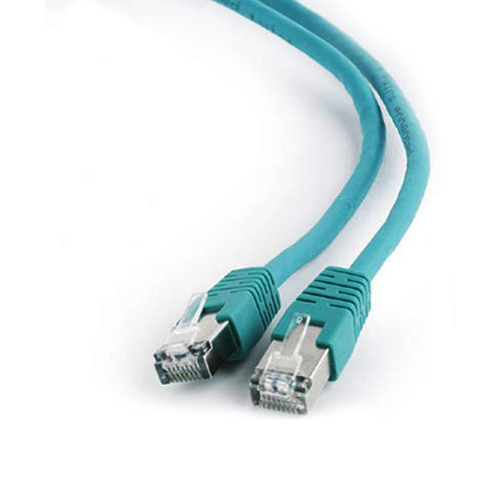 CABLEXPERT FTP CAT6 PATCH CORD GREEN SHIELDED 1M