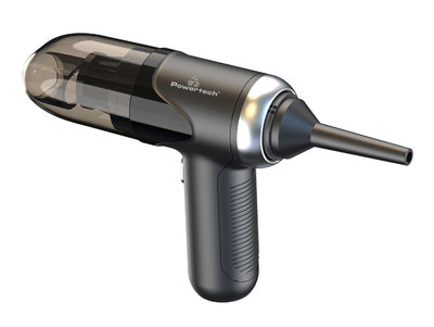 POWERTECH 2 σε 1 σκουπάκι χειρός & air duster PT-1315, 60W, 4000mAh, μαύρο
