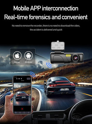 POWERTECH smart κάμερα αυτοκινήτου PT-1332, 1080p, WiFi