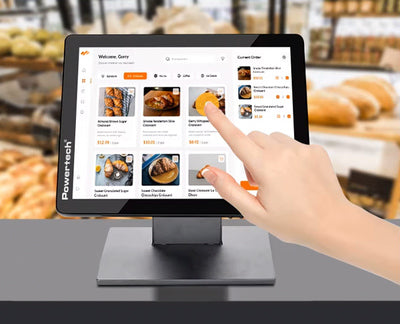 POWERTECH οθόνη αφής PT-1366, LED, 15" 1024x768, HDMI/VGA/USB, μαύρη