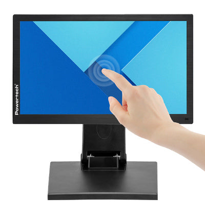 POWERTECH οθόνη αφής PT-1367, IPS LED, 15.6" 1920x1080, HDMI/VGA/USB, μαύρη