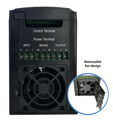 POWERTECH VFD ρυθμιστής στροφών PT-A37G-T43P3P, 3.7KW, 3Ph