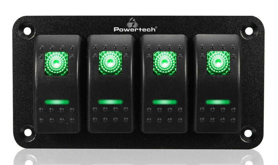 POWERTECH πάνελ σκαφών & οχημάτων PTL-019 με 4x διακόπτες, IP65