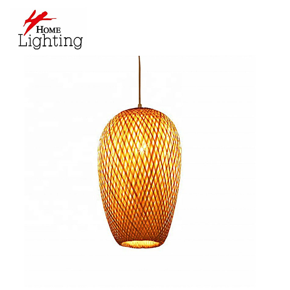 SE21-BA-30 PUMP PENDANT  BAMBOO STEEL  30*30*120cm  E27  2 YEARS WARRANTY