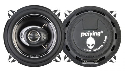 PEIYING Σετ ηχείων αυτοκινήτου PY-BG502T6, 100W, 2 δρόμων, 5", μαύρο
