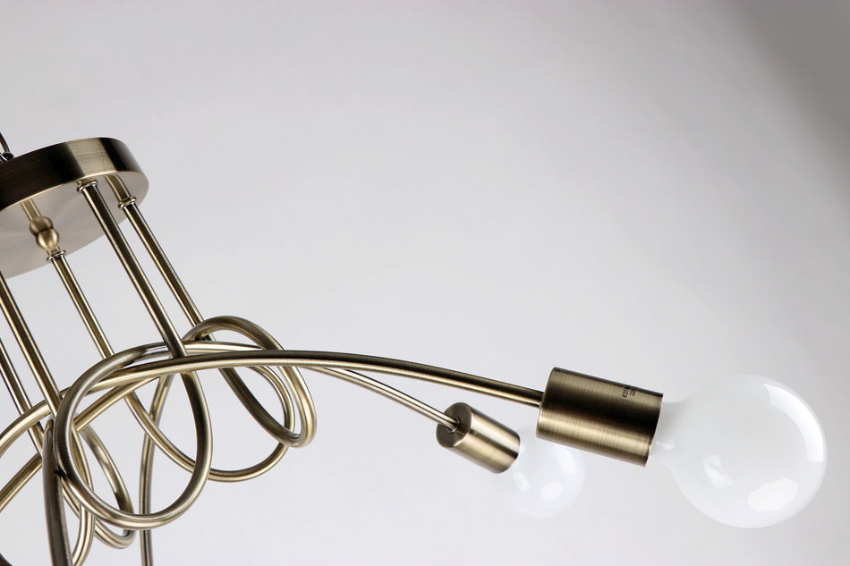 KQ 2627/3 QUIRKY ANTIQUE BRONZE CEILING LAMP Z3