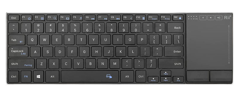 RIITEK ασύρματο πληκτρολόγιο RT721 με touchpad, Bluetooth & 2.4GHz