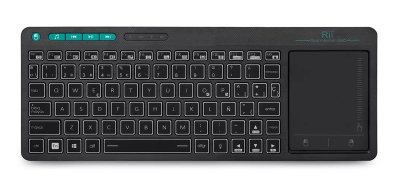RIITEK ασύρματο πληκτρολόγιο Mini K18+ με touchpad, RGB backlit, 2.4GHz