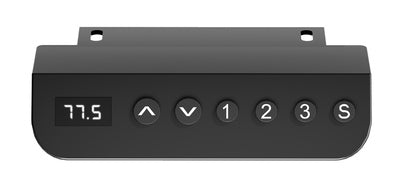 BRATECK ηλεκτρικό γραφείο S12-22RE-B με ρυθμιζόμενο ύψος, 120x60x72~114cm, μαύρο