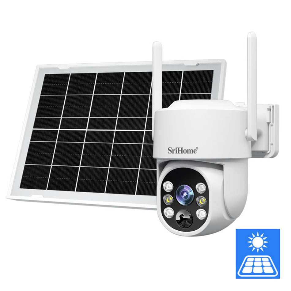 CAMÉRA WIFI EXTÉRIEURE SOLAIRE HD SRIHOME 4MP