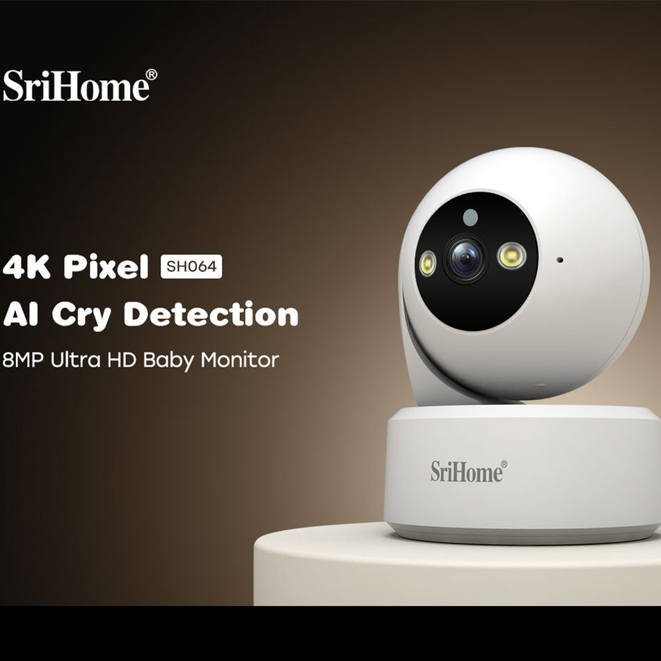 SRIHOME Moniteur Bébé 8MP 4K Ultra HD