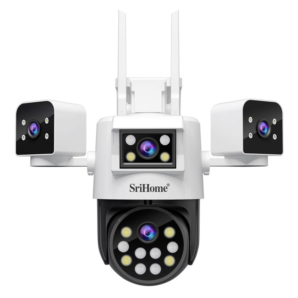 CAMÉRA DE SÉCURITÉ PTZ À QUATRE OBJECTIFS 8MP SRIHOME