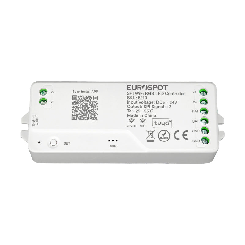 EuroSpot Led Controller SPI RGB Tuya WIFI+2.4RF