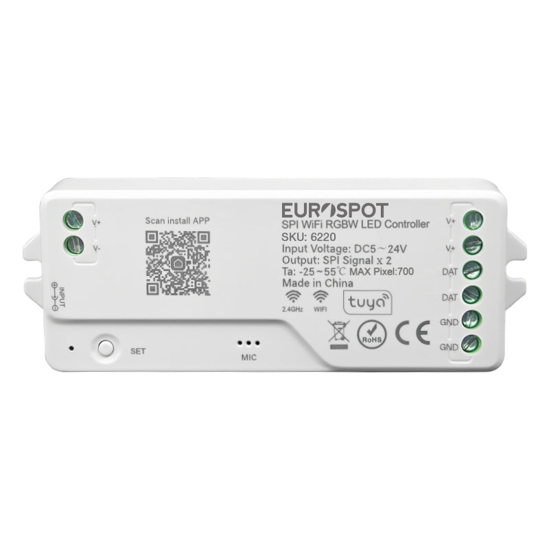 EuroSpot Led Controller SPI RGBW Tuya WIFI+2.4RF