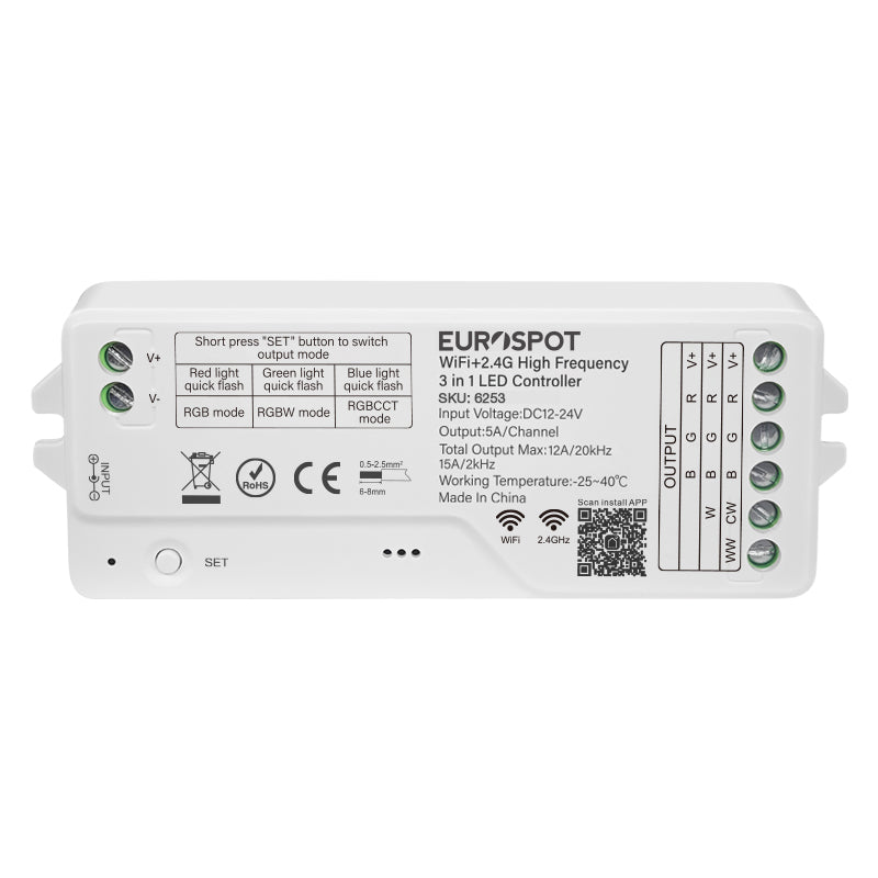 EuroSpot Led High Frequency Controller 3in1 Tuya WiFi+ 2.4RF