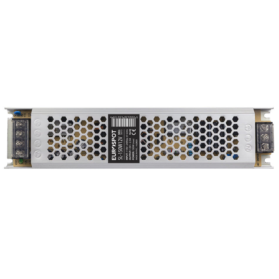 Eurospot Ultra-Slim Τροφοδοτικό Led Αλουμινίου 12V 150W