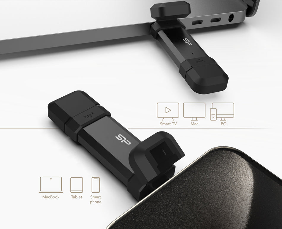 SILICON POWER εξωτερικός SSD Marvel Xtreme DS72, USB-C/USB 3.2, 500GB, μαύρο