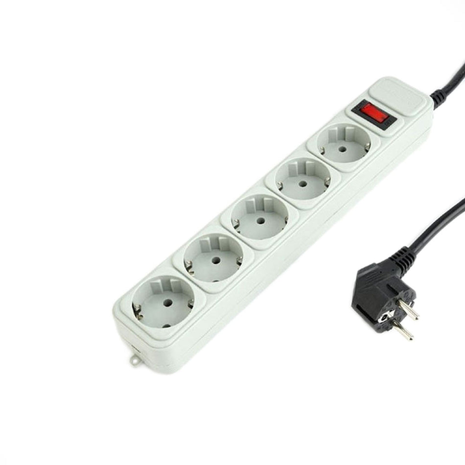 Gembird Surge Protector 5 Sockets 1.8m White