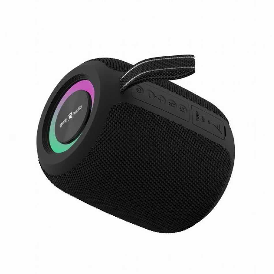 Gembird Portable Bt Party Speaker With Rgb Led Light Effect Black