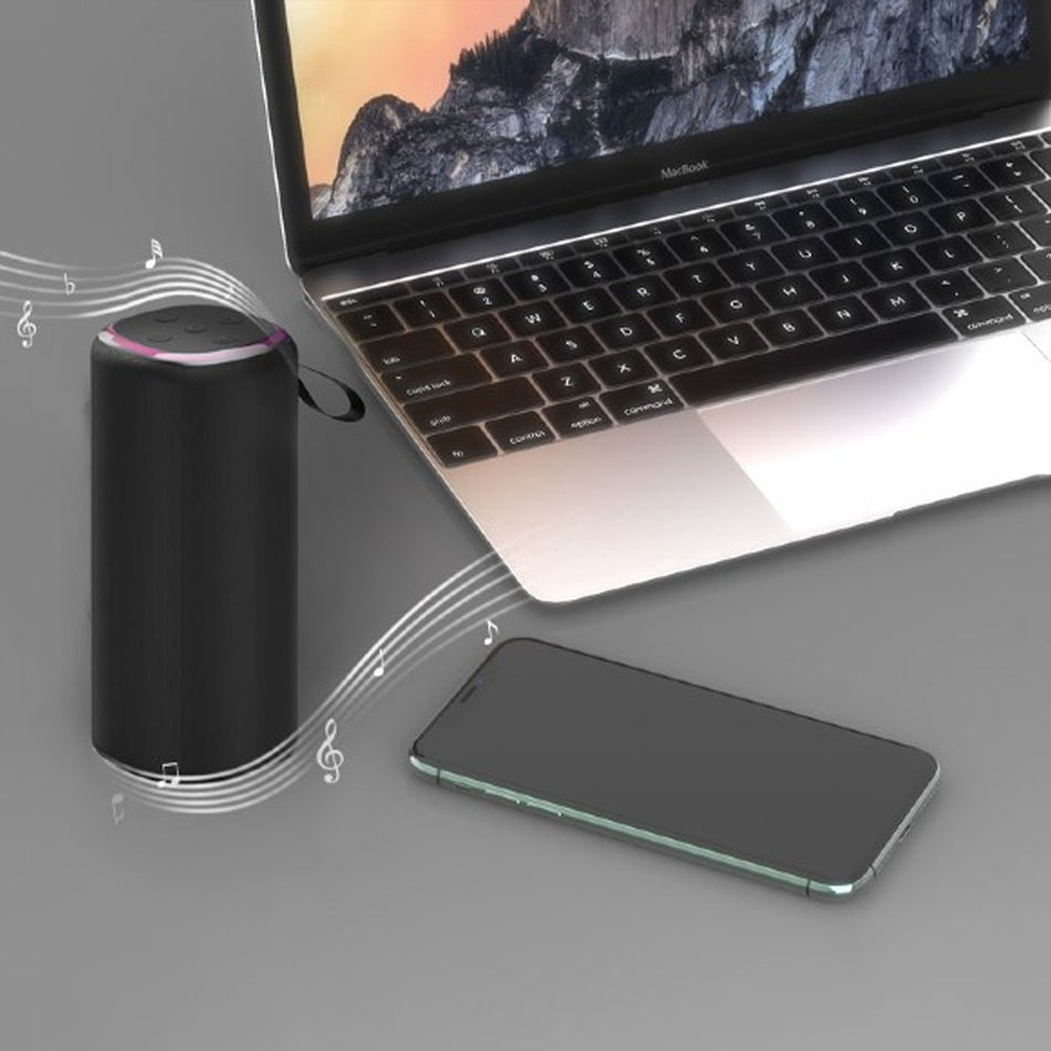 Gembird Bt5.3/Fm/Tf/Handsfree Party Rgb Led Speaker 10 W Black