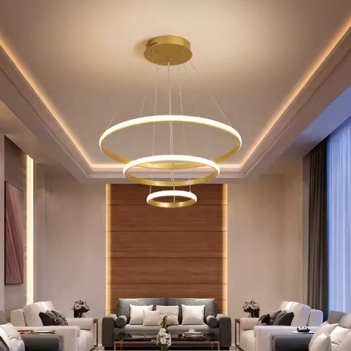 SE LED 80 STELINA PENDANT GOLD 80-60-40cm 85W 3CCT IP20 220V 2 YEARS WARRANTY Β2