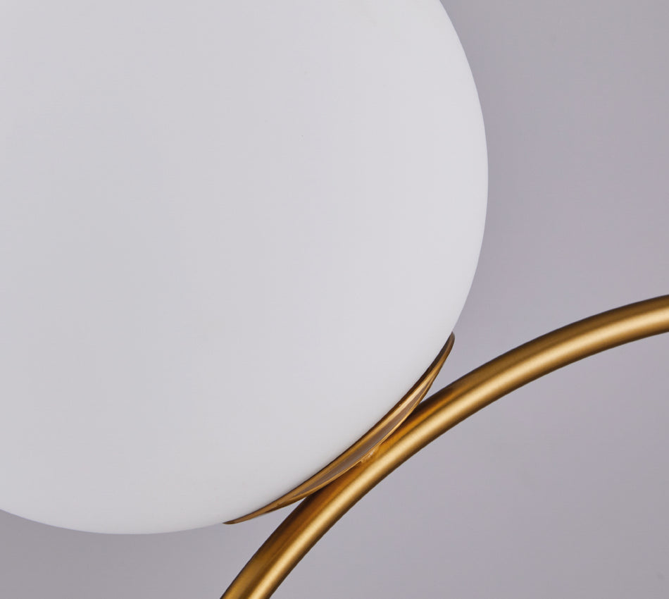 SE21-GM2-40 SCEPTRE GOLD MATT PENDANT OPAL GLASS+